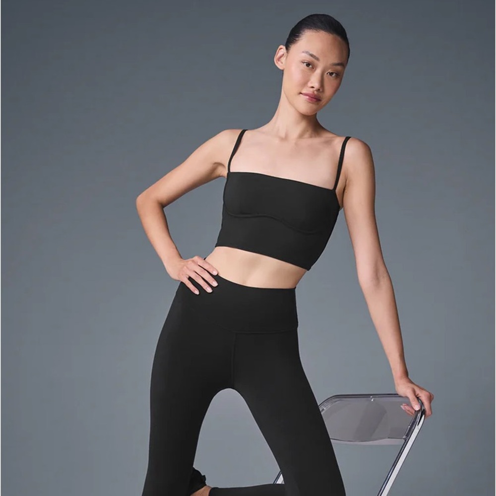 alo Yoga Legging and Bra Set Black Small